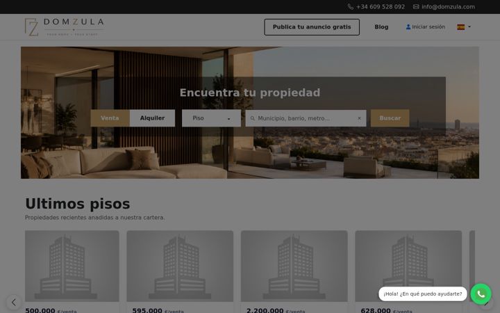 Screenshot of domzula.com