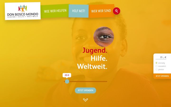 Snímek obrazovky don-bosco-mondo.de