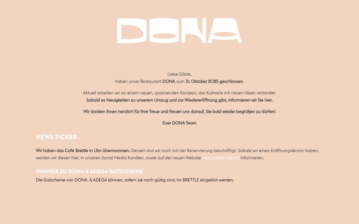 Screenshot of dona-ulm.de