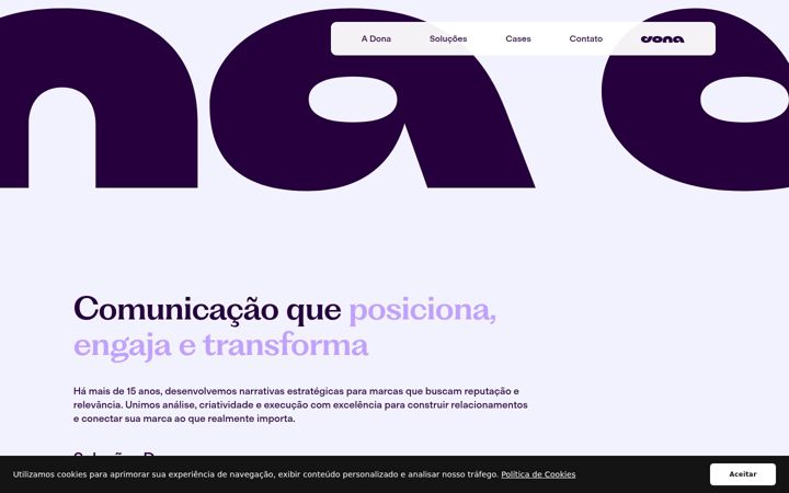Captura de pantalla de donacomunicacao.com.br