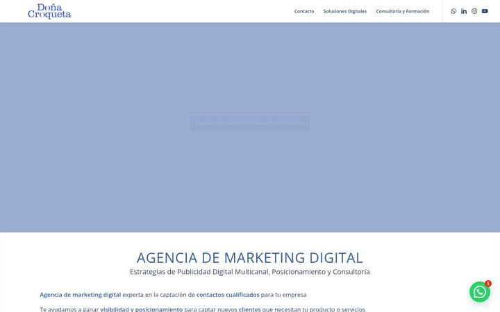 Screenshot of donacroqueta.digital