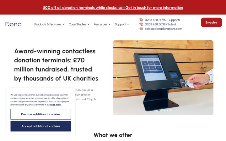 Screenshot of donadonations.com
