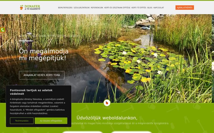 Screenshot of donafer.hu
