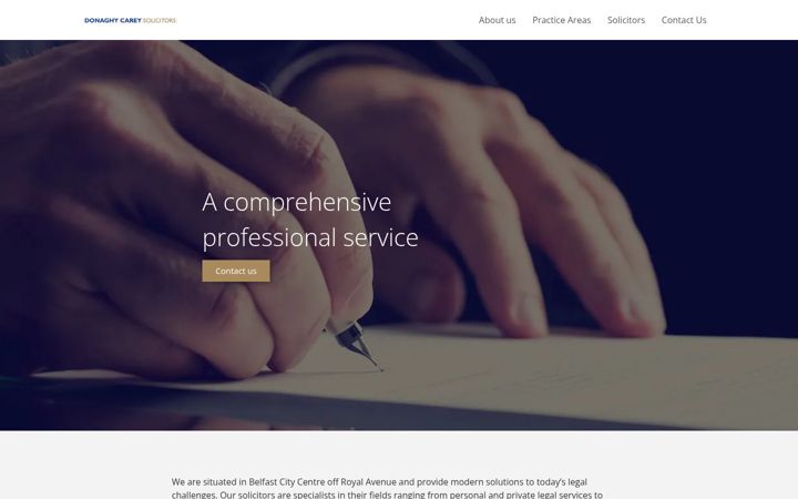 Screenshot of donaghycarey.com
