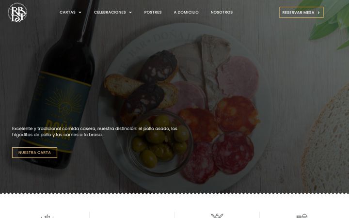 Screenshot of donajuanarestaurante.es