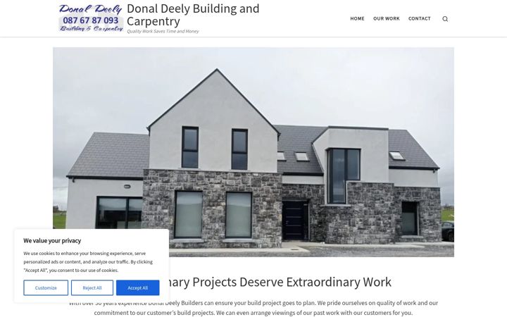 Screenshot of donaldeely.com