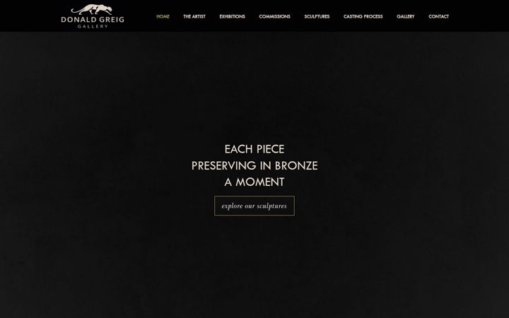 Screenshot of donaldgreig.co.za