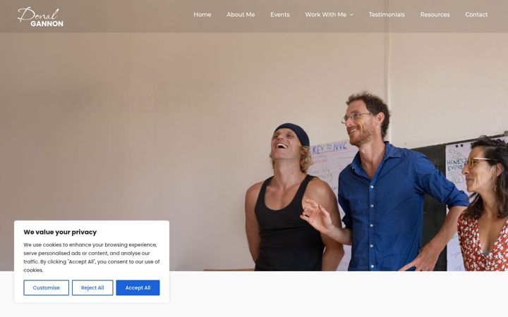 Screenshot of donalgannon.com