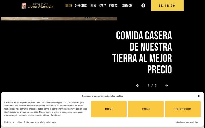 Screenshot of donamanuela.com