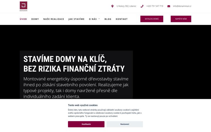 Screenshot von donamireal.cz