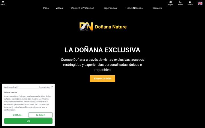 Screenshot of donana-nature.com