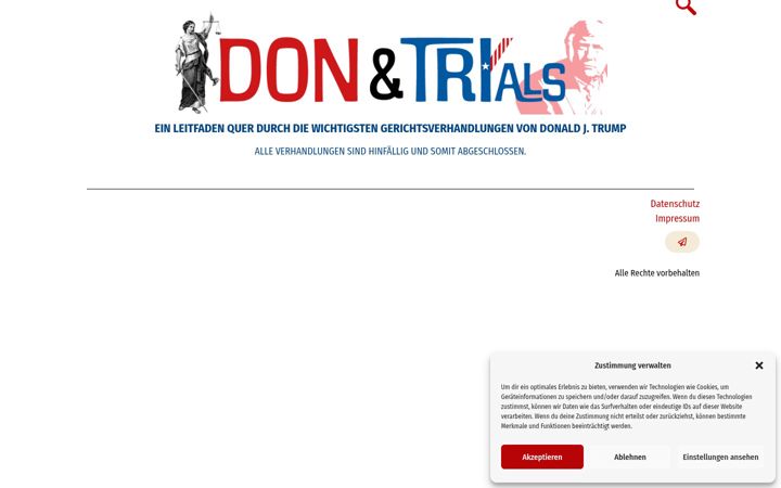 Screenshot of donandtrials.de