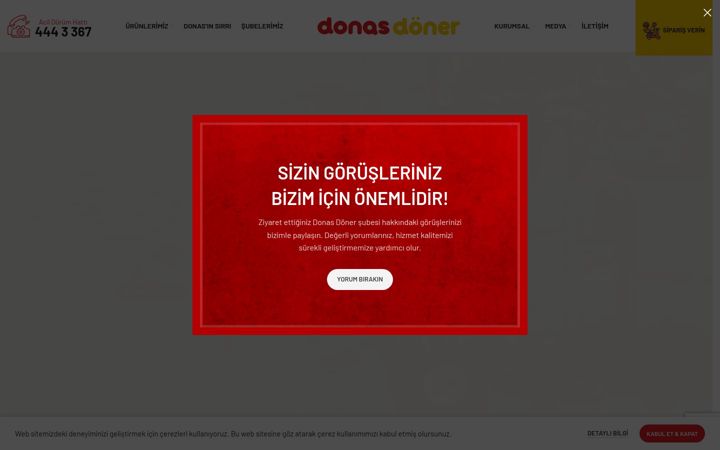 Екранна снимка на donas.com.tr
