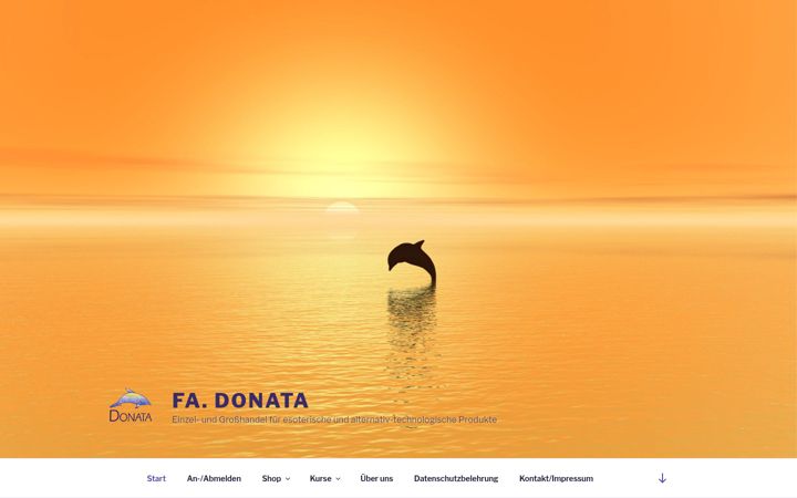 Screenshot of donata-versand.de
