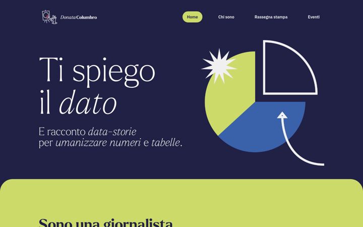 Screenshot van donatacolumbro.it