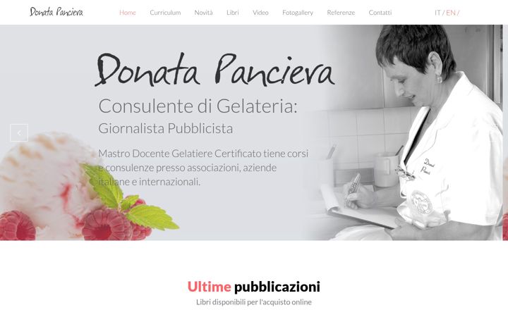 Screenshot of donatapanciera.com