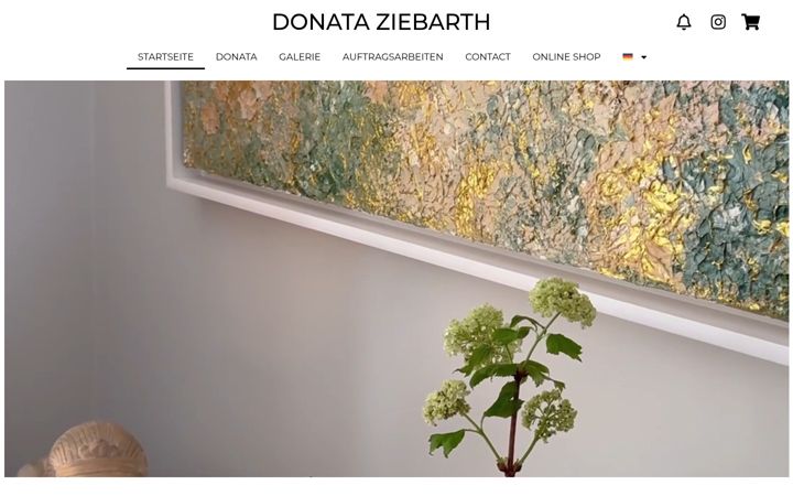 Screenshot of donataziebarth.com