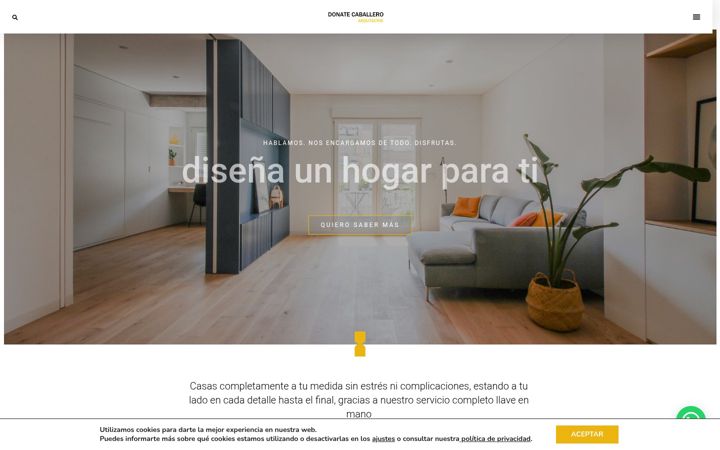 Screenshot of donatecaballero.com