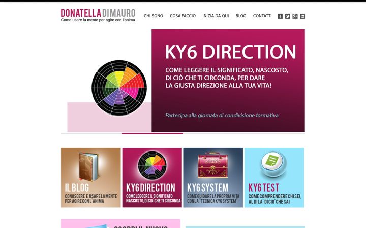 Screenshot van donatelladimauro.it