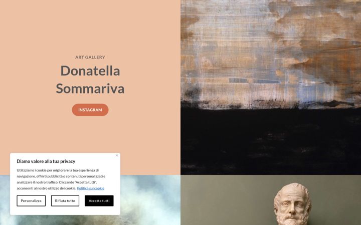 Screenshot of donatellasommariva.com