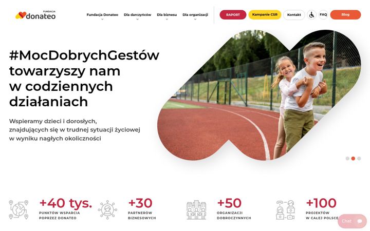 Capture d'écran de donateo.pl