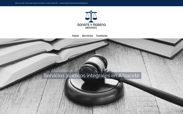 Snímek obrazovky donateymorenoabogados.net