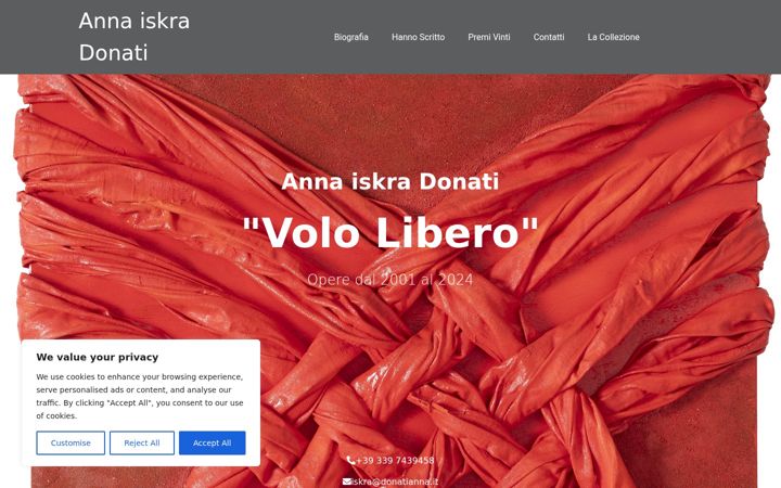 Snímek obrazovky donatianna.it