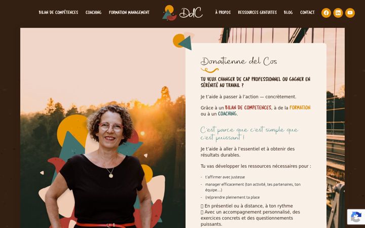 Snímek obrazovky donatiennedelcos.fr