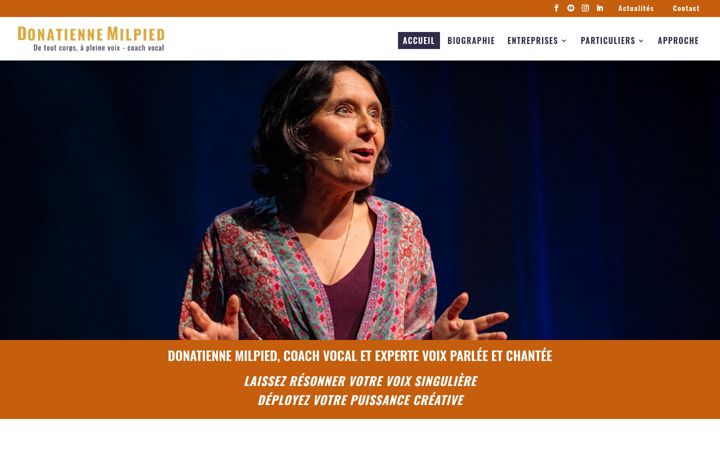 Snímek obrazovky donatiennemilpied.fr