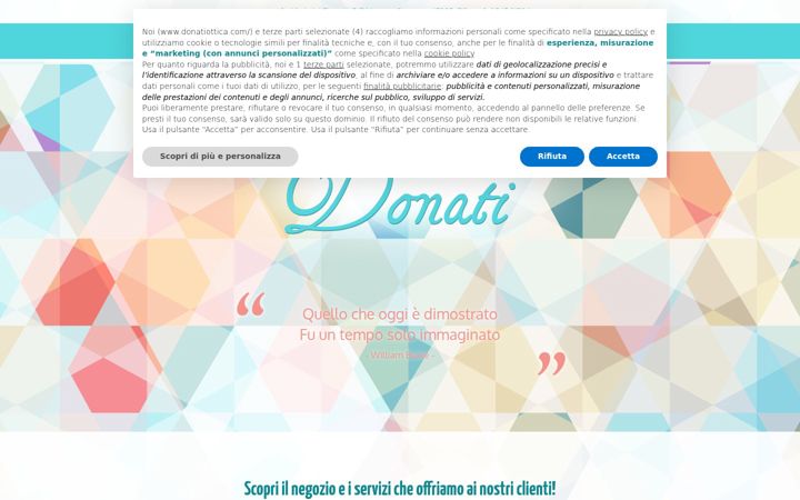 Screenshot of donatiottica.com