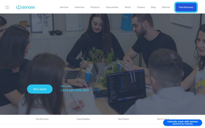 Snímek obrazovky donatix.net
