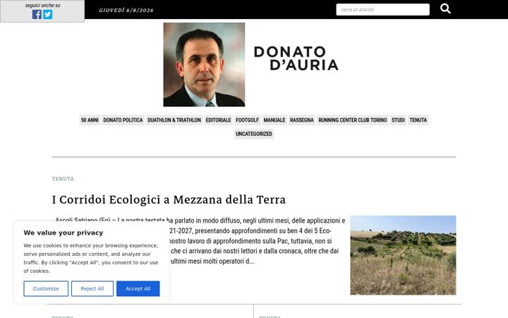Zrzut ekranu donatodauria.it