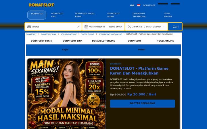Screenshot of donatslot.org