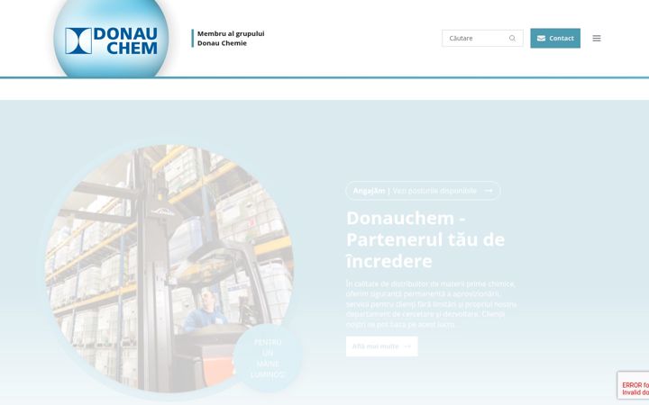 Screenshot of donau-chemie.ro