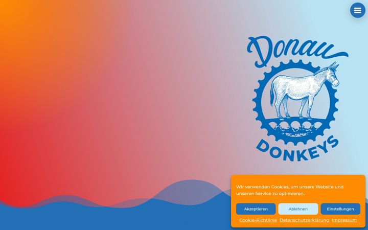 Skærmbillede af donau-donkeys.de