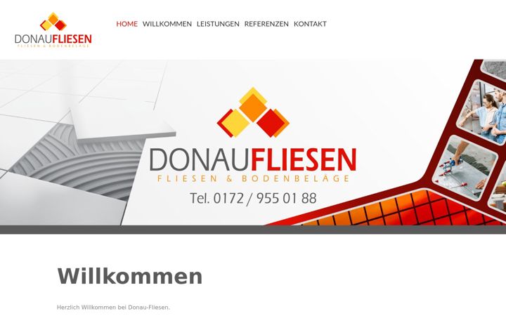 Skærmbillede af donau-fliesen.de