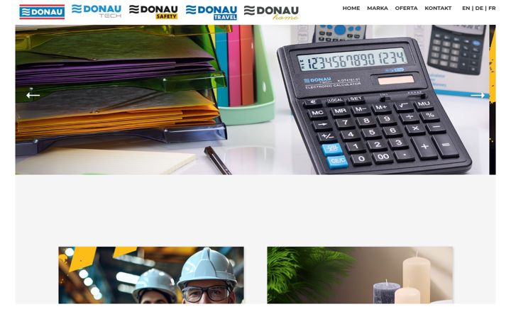 Snímek obrazovky donau-office.eu