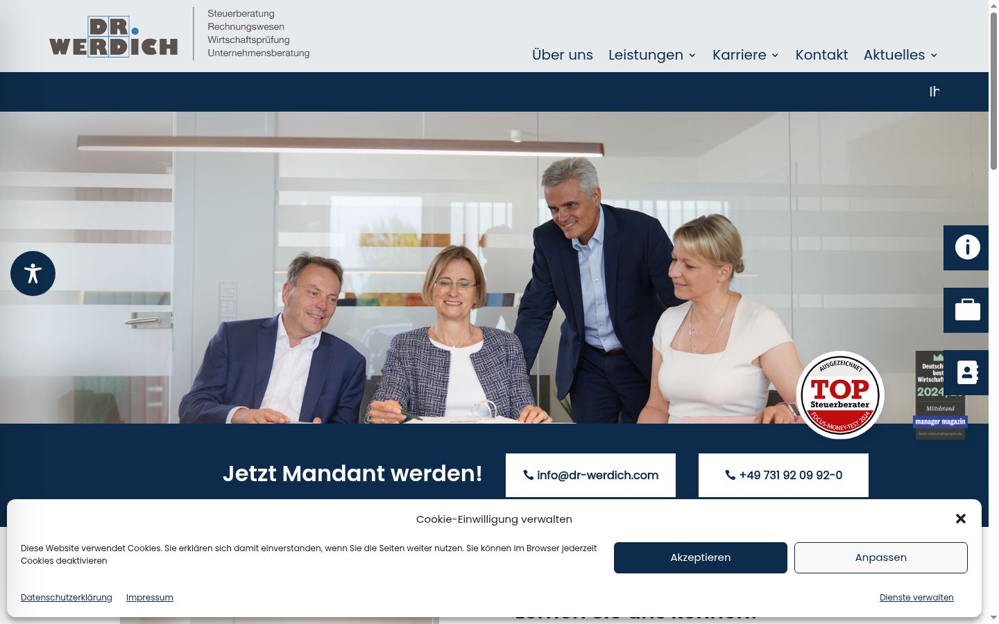 Zrzut ekranu banera zgody wyświetlanego przed jakąkolwiek interakcją