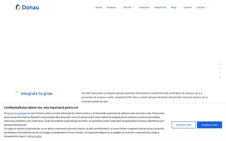 Screenshot of donau.ro