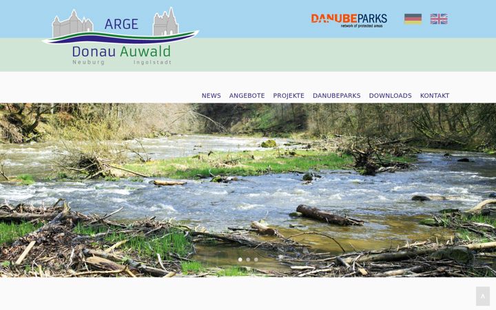 Screenshot of donauauen.de