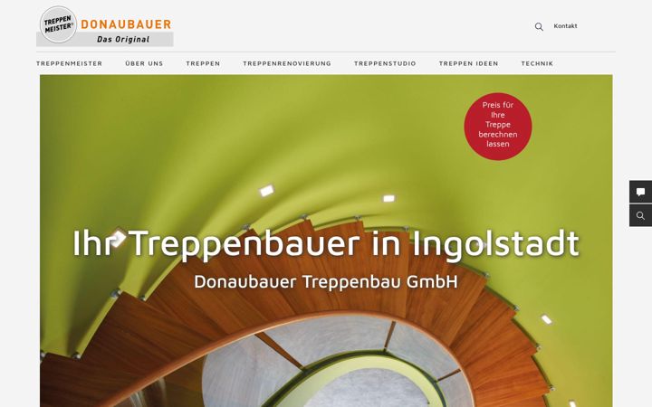 Skærmbillede af donaubauer-treppenbau.de