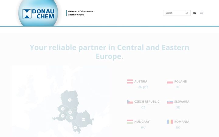 Screenshot of donauchem.com