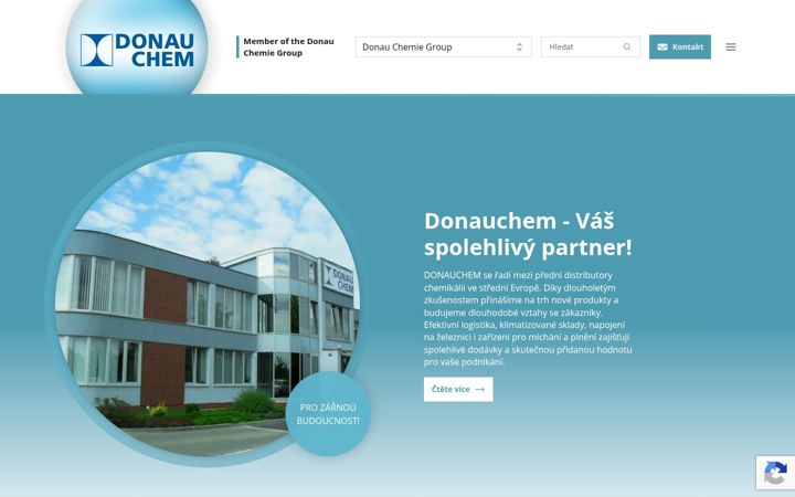 Screenshot of donauchem.cz