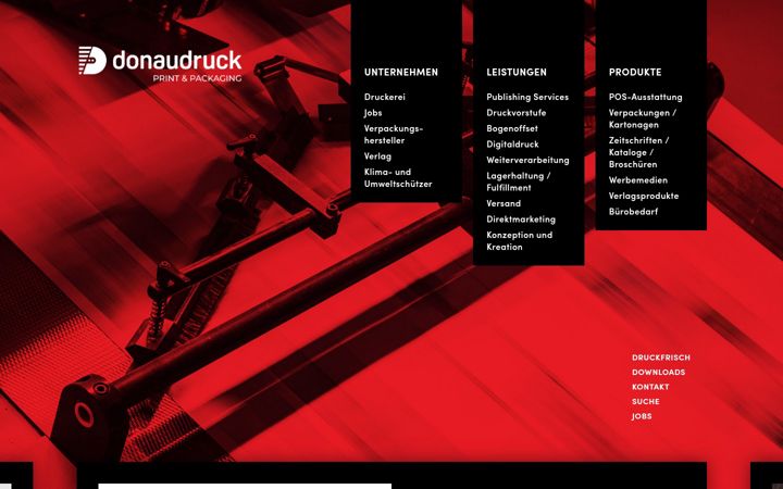 Skærmbillede af donaudruck.de