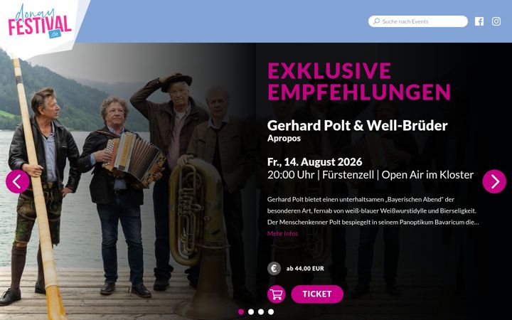 Screenshot of donaufestival.de