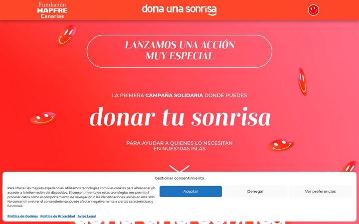 Screenshot of donaunasonrisa.com