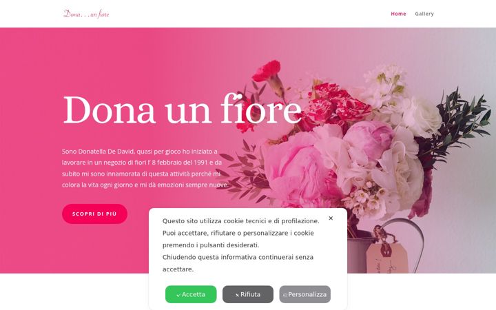 Screenshot of donaunfiore.com