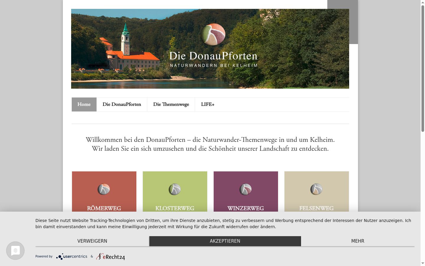 Screenshot tal-banner tal-kunsens muri qabel kwalunkwe interazzjoni