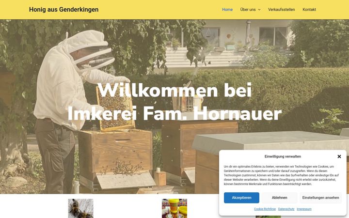 Screenshot of donaurieshonig.de