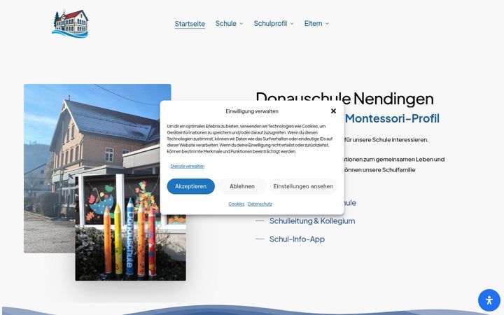 Screenshot of donauschule.de